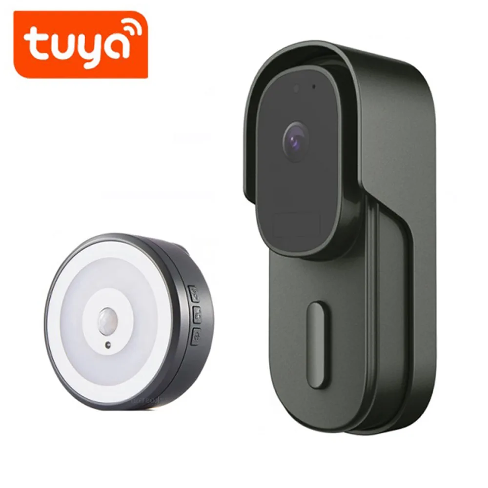 

1080P Tuya Video Doorbell WiFi Wireless Wired Door Bell DC AC Battery Powered 2MP Waterproof Door bell Camera
