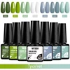 7Pcs/Set Gel Nail Polish Popular Colors In Autumn Semi Permanent Soak Off UV LED Purple Nail Art Gels Nail Gel Polish 2