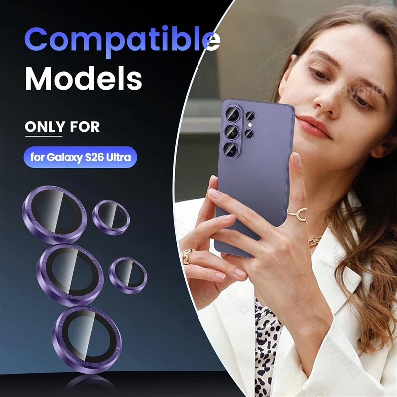 Premium Aluminum Alloy Ring Camera Glass Case - Enhanced Protection for Samsung Galaxy S26 Ultra 5G Lens