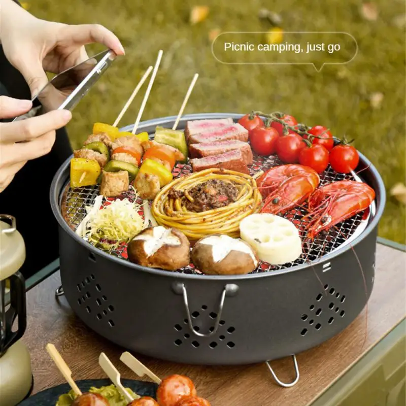 Barbecue Grill Portable Stainless Steel Outdoor Bbq Camping Picnics