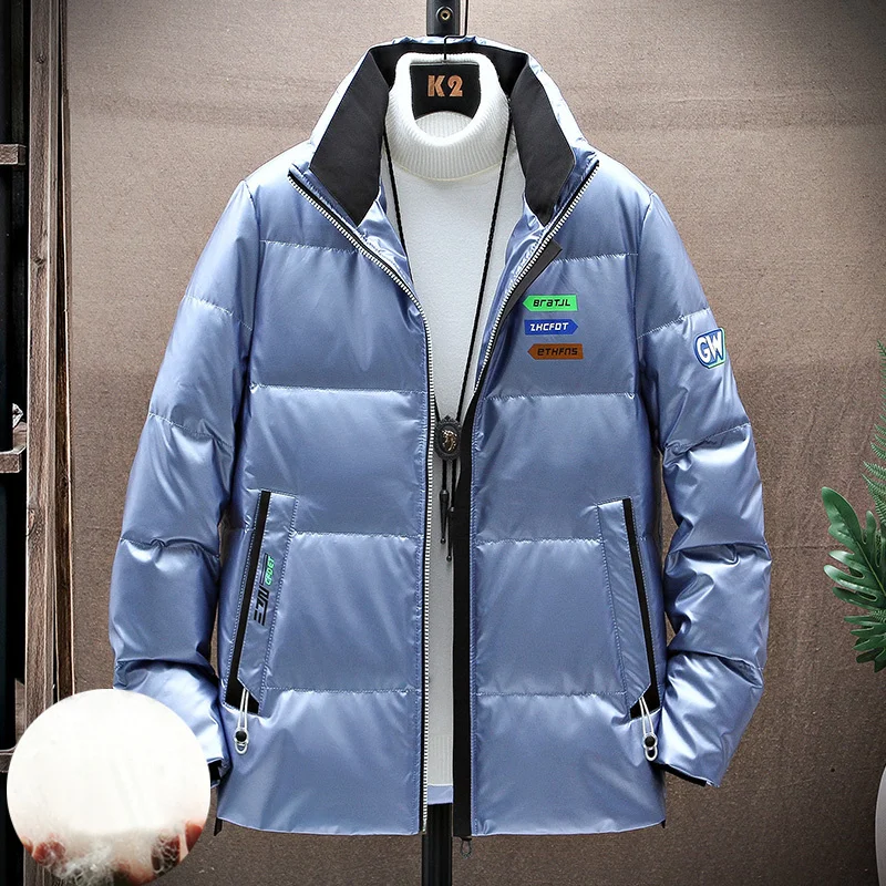 Рисунок 2 - Мужской кожаный пуховик с воротником-стойкой