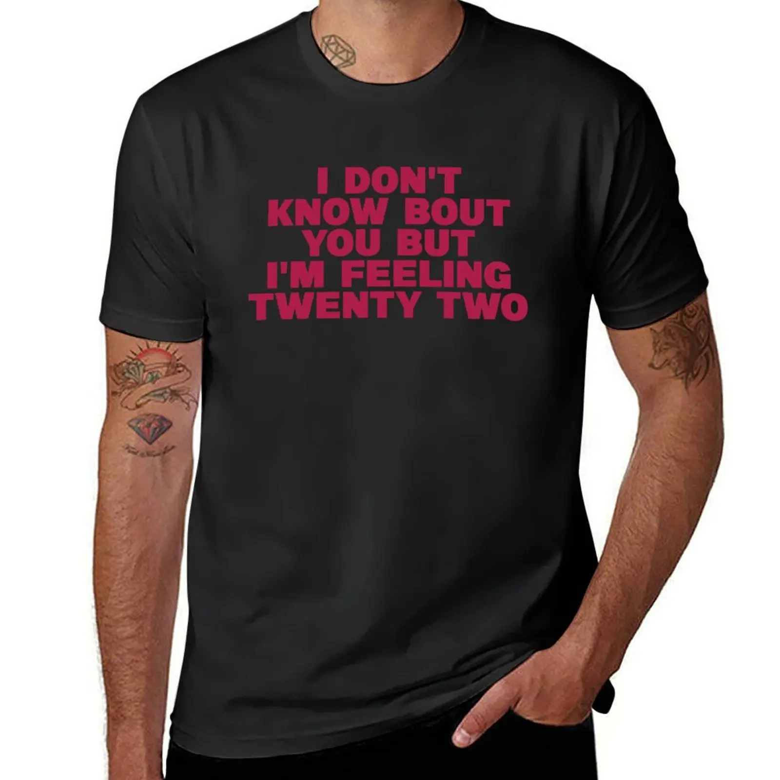 

Feeling 22 T-Shirt tops cute clothes heavyweights slim fit t shirts for men