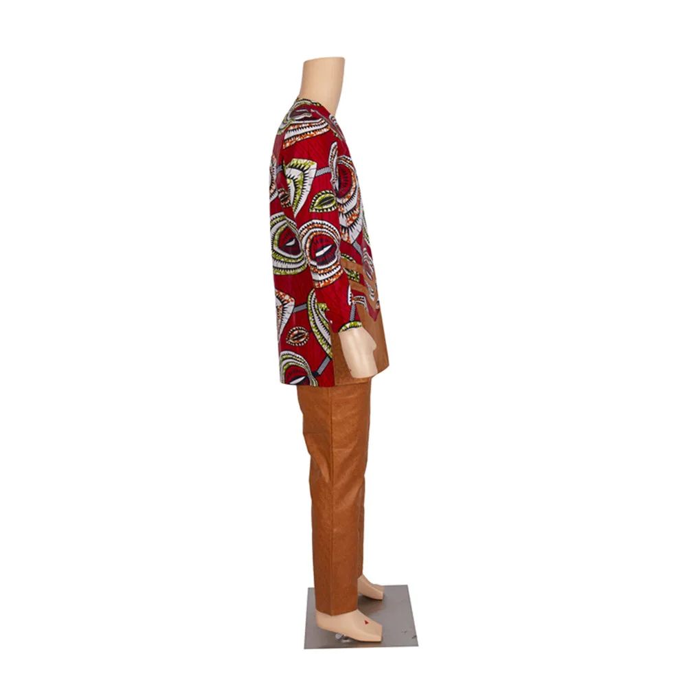 African Clothes for Men African Wax Print Dashiki Shirt