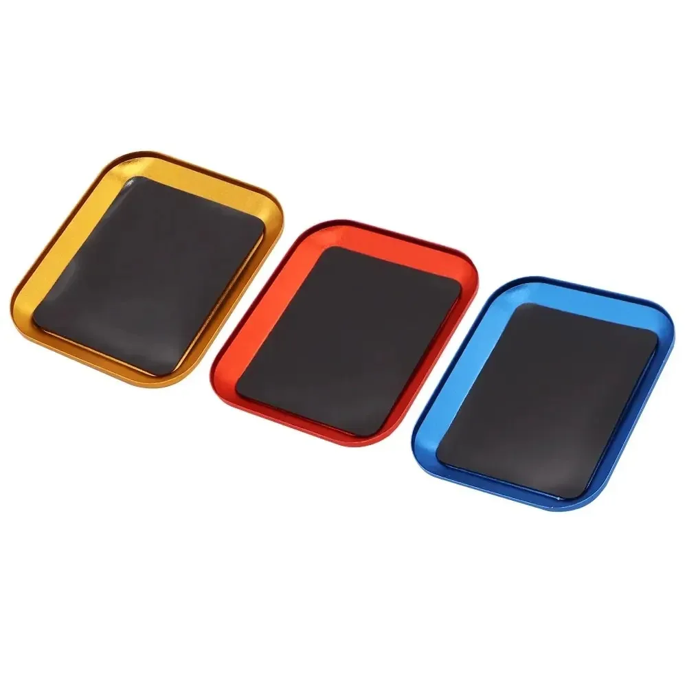 1PCS Aluminum Alloy RC Repair Tool With Magnetic Pad Screw Tray Plate Storage Box For Airplane Car Boat Model