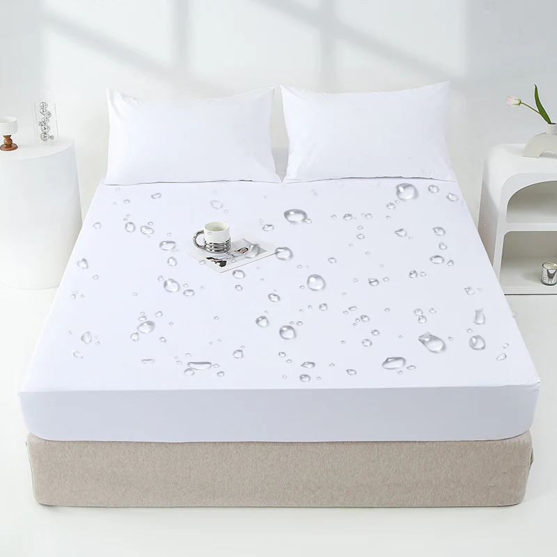 Waterproof Mattress Cover Protector Adjustable Non-slip Bed Fitted Sheets With Elastic Band Double King Queen Size 140/160/180