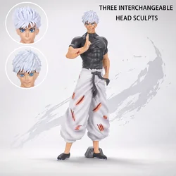 Jjk Gojo Three - Head Sculpture Anime Action Figure Statue - Desktop Ornament & Collectible Gift Decoration (Multicolor)