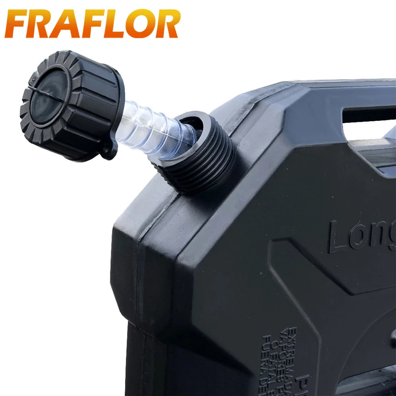 6L Green Black Motorcycle Spare Jerrycan Gas Can Gasoline Oil Container Fuel-jug Fuel Tank Cans Spare Plastic Petrol Tanks Mount petrol can motorcycle fuel container