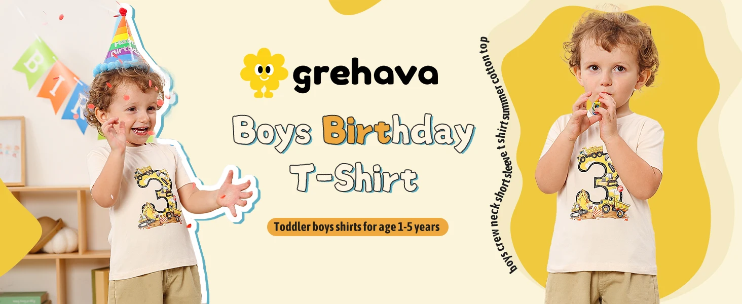 grehava Boys Birthday T-Shirt