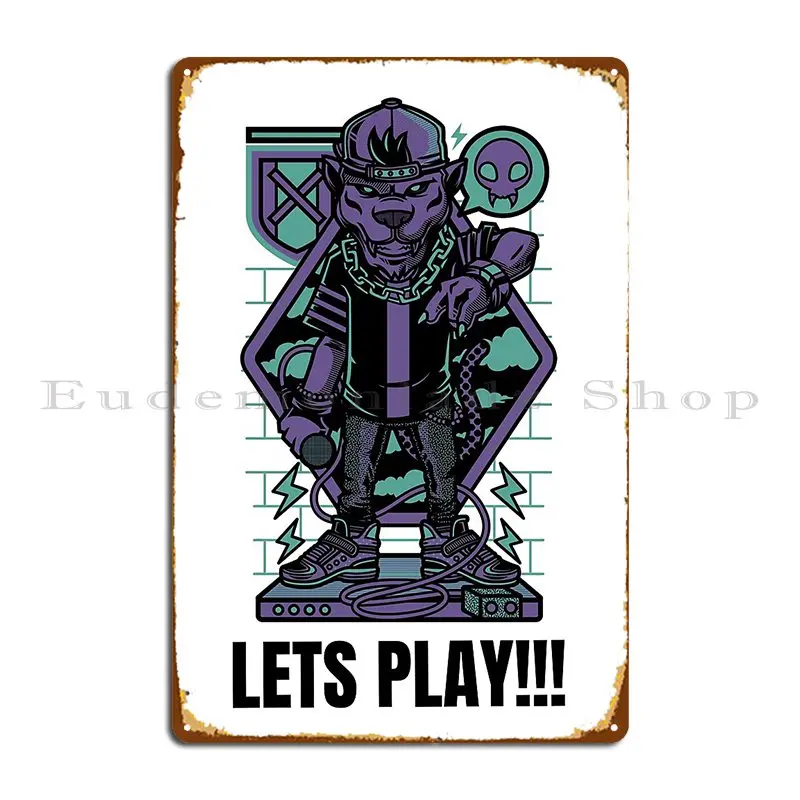 

Lets Play Metal Plaque Poster Create Designs Painting Home Plaques Tin Sign Poster