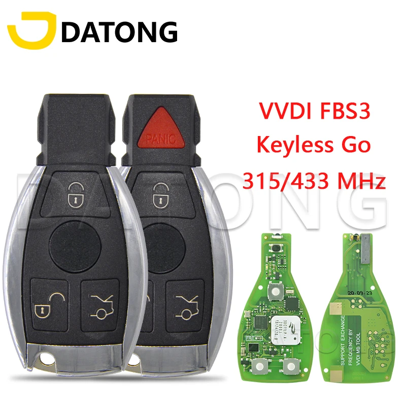 Datong Wolrd Remote Control Key For Mercedes Benz W204 W207 W212 W164 W166 W216 W221 W251 Keyless Go VVDI FBS3 Promixity Card cgdi one start keyless go 315mhz 433mhz mb fbs3 smart remote key for mercedes benz w164 w166 w216 w221 w251 cgdi mb programmer