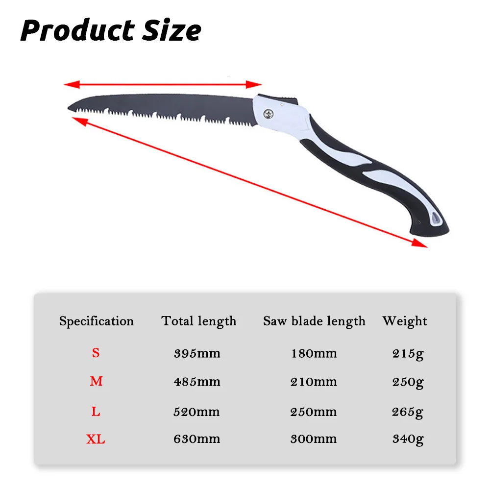 SK5 1Pcs Portable Folding Hand Saw,Sk5 Alloy Hacksaw Blade,PTFE Coating,Portable Closes Camping Multitool Saws 5