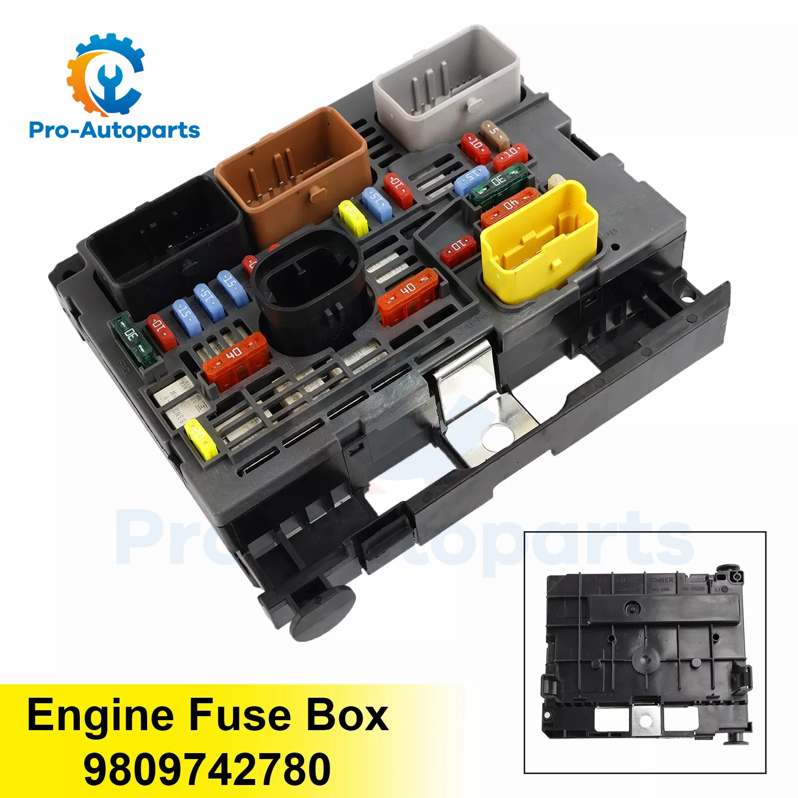 BSM R20 Engine Fuse Box 9809742780 For Citroen Berlingo C4