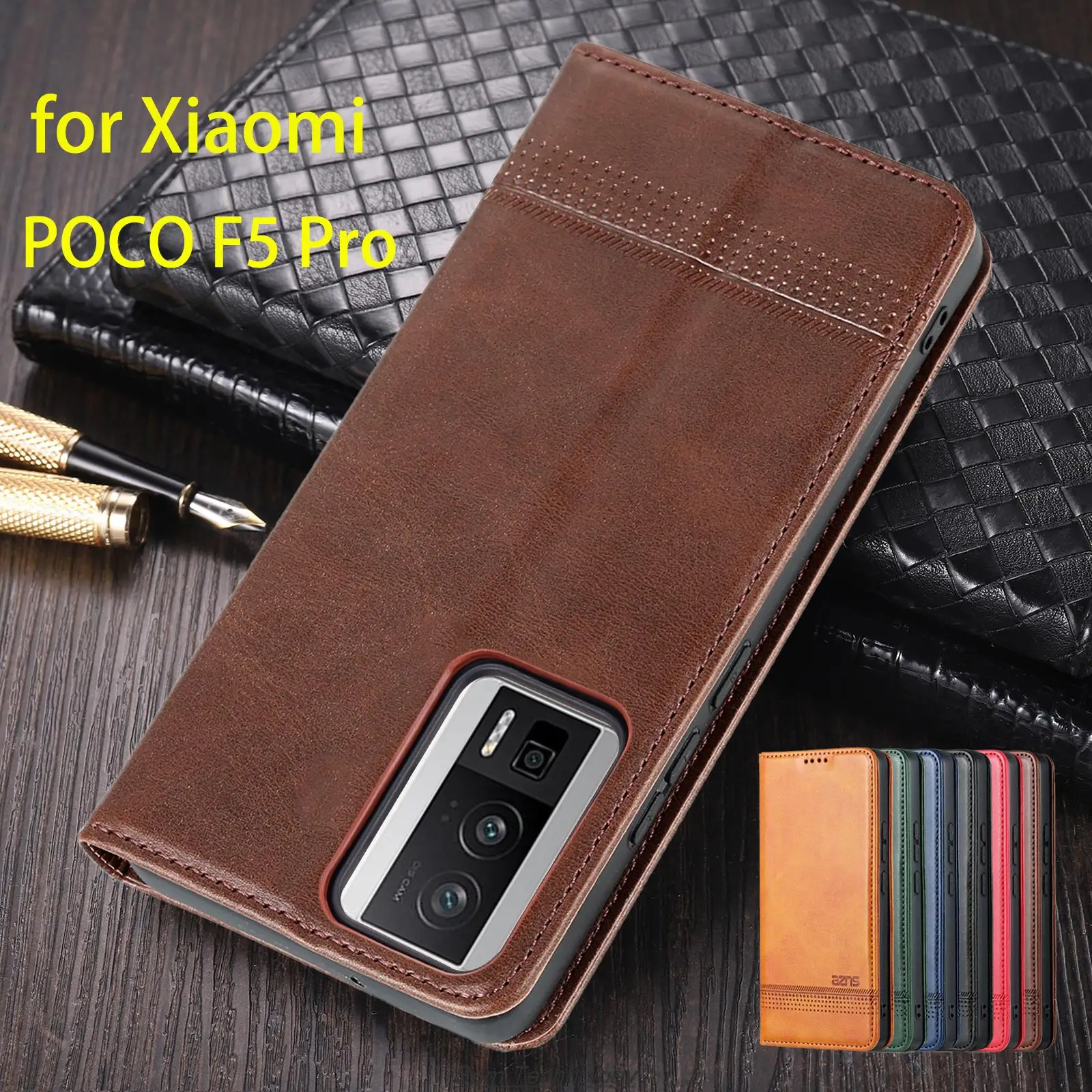 Premium Magnetic Leather Flip Cover – Deluxe Protective Case