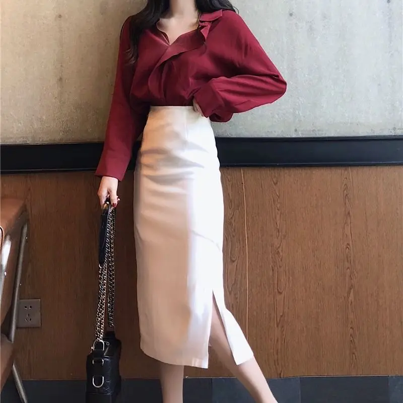 

Clothes set spring and summer shirt set female two-piece light mature wind female tops + half skirt female