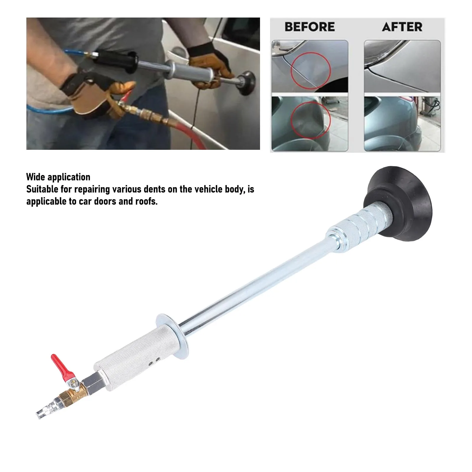 Pneumatic Auto Body Dent Removal Tool Air Pneumatic Car Dent Puller Easy To Operate Efficient for Vehicle SUV Auto Body Repair