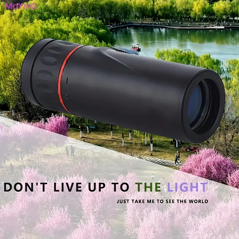2000X25 Hd Monocular Telescope Zooming Focus Green Film Binocular Optical Hunting Tourism Scope for Outdoor 2