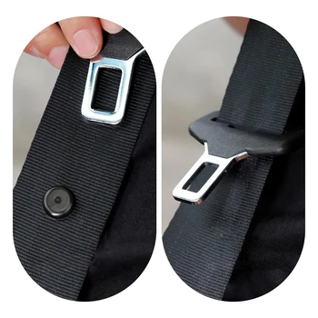 100% Brand New Button Clip Kit Plastic Seat Belt 4 Pcs Button Buckle High-quality Materials Fit Stopper Kit Black