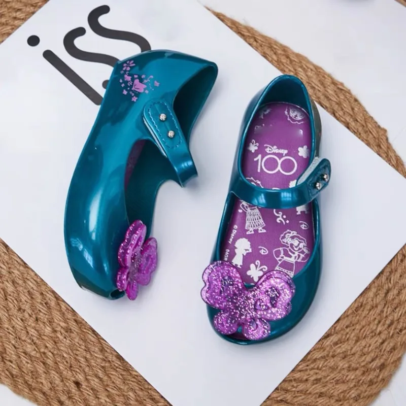Mini Melissa Brazil Children's Shoes Summer 2024 New Girls' Bow Camellia Jelly Sandals Baby Kids Princess Jelly Beach Shoes Todd 3