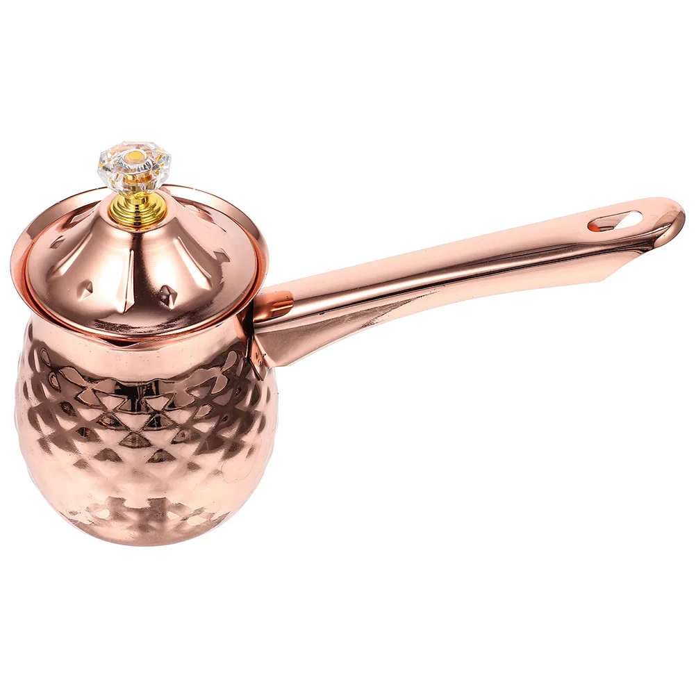 

Coffee Pot Stovetop Milk Steamer Soup Side Handle Metal Beverage Espresso Machines for Home