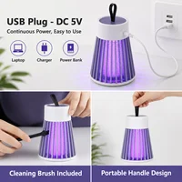 Lampe anti-moustiques USB Type-C, piège à insectes électrique UV pour chambre, camping en extérieur, moucherons, mouches, guêpes 6