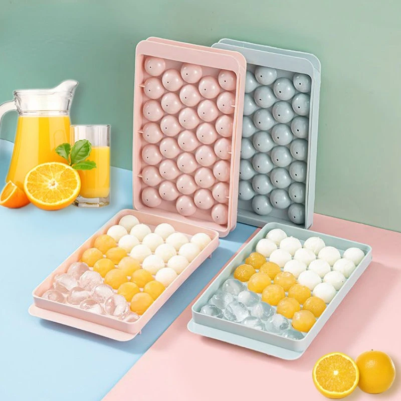 33 Ice Boll Hockey PP Mold Frozen Whiskey Ball Popsicle Ice Cube Tray Box Lollipop Making Gifts Kitchen Tools Accessories 3
