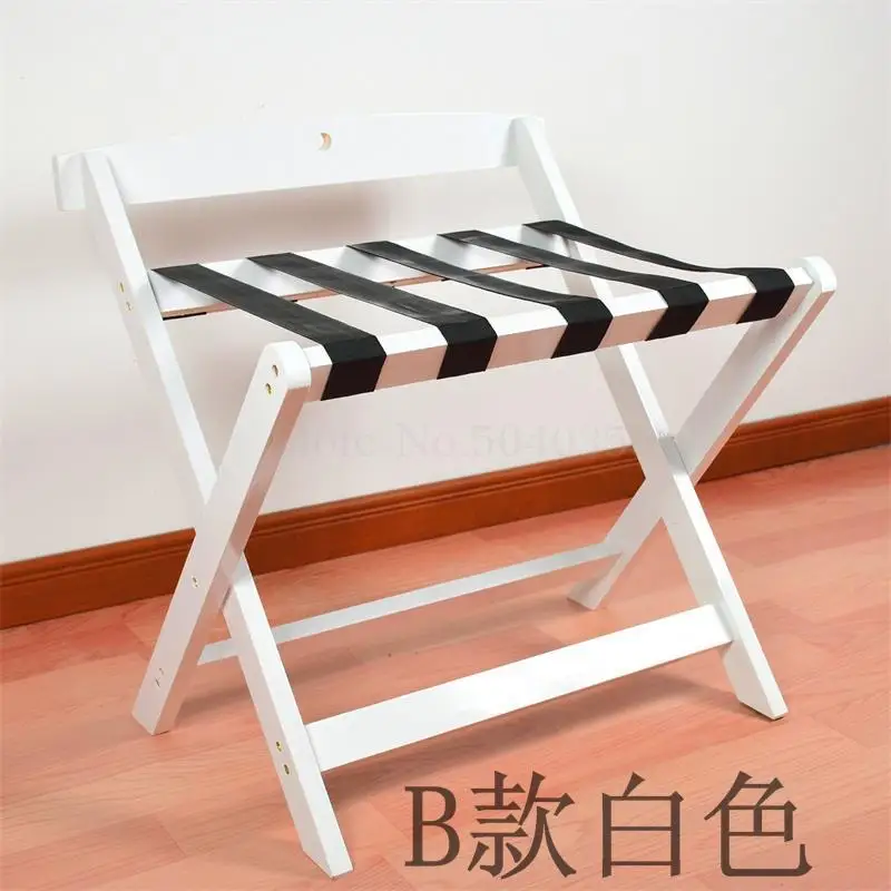 Hotel luggage rack hotel furniture bedroom rack floor folding household bedside clothes wood