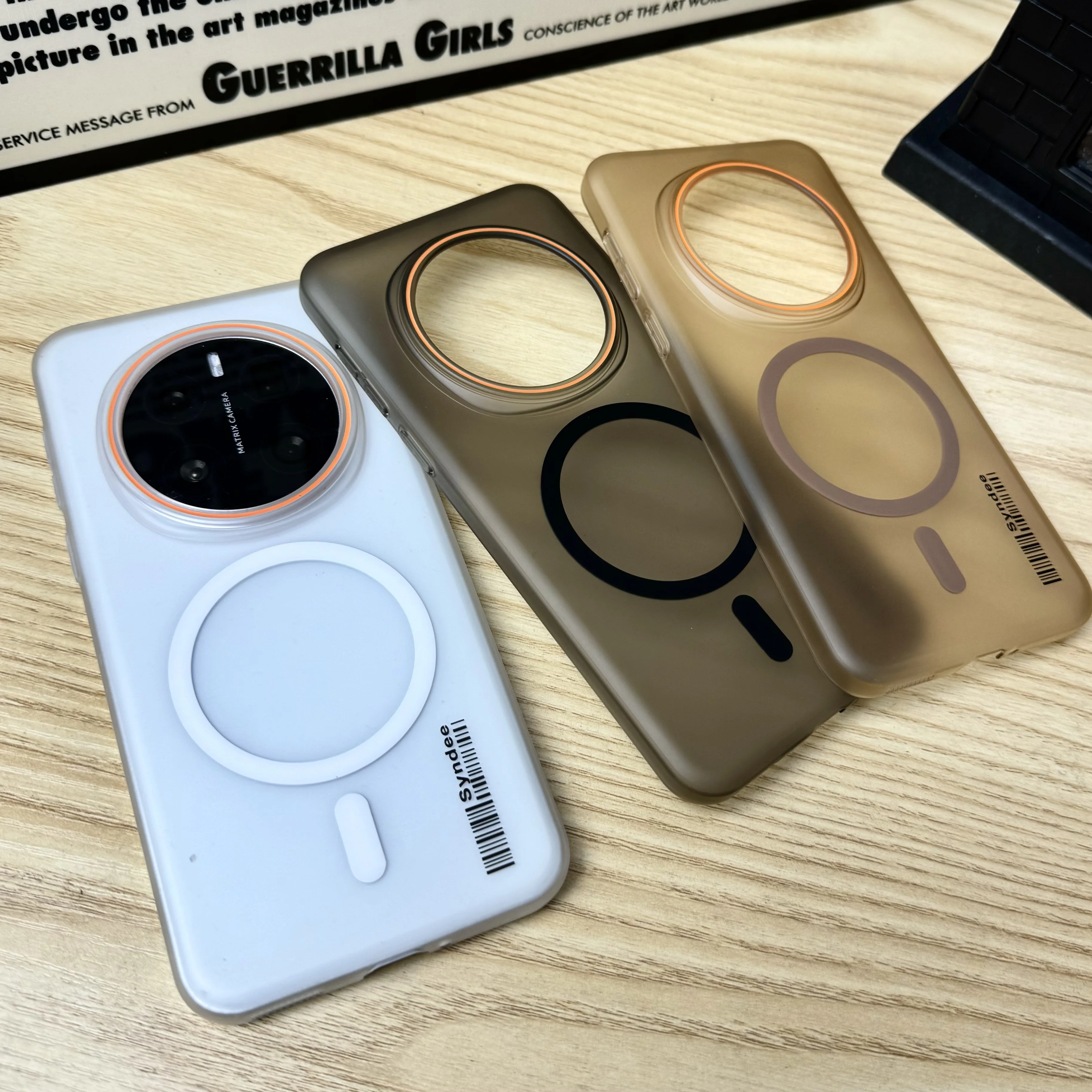 Magnetic Magsafe Matte Clear Candy Phone Case