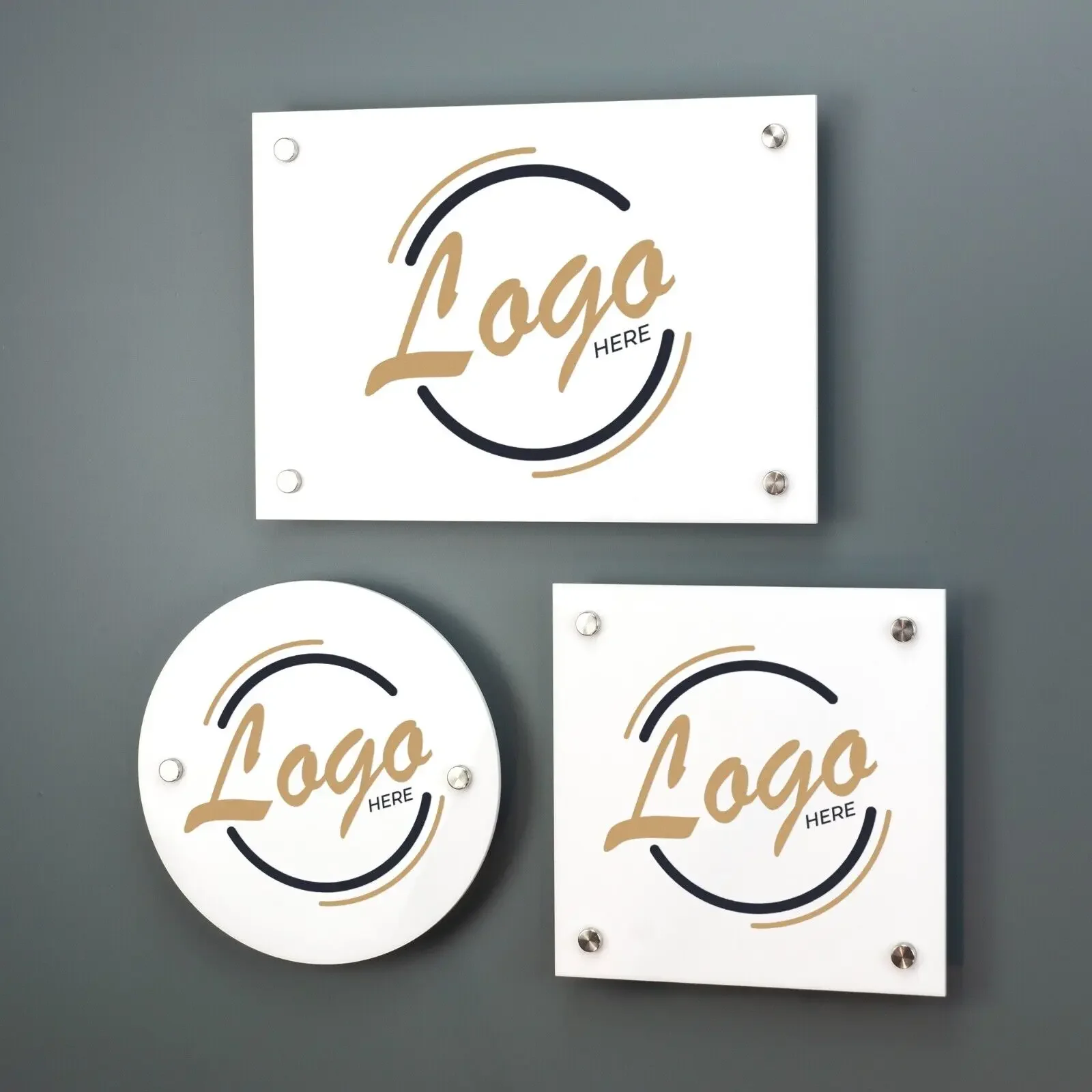 Customized Acrylic Business Plaque House Number Sign with Your Logo Personalized Address Signage Door Plaque 4