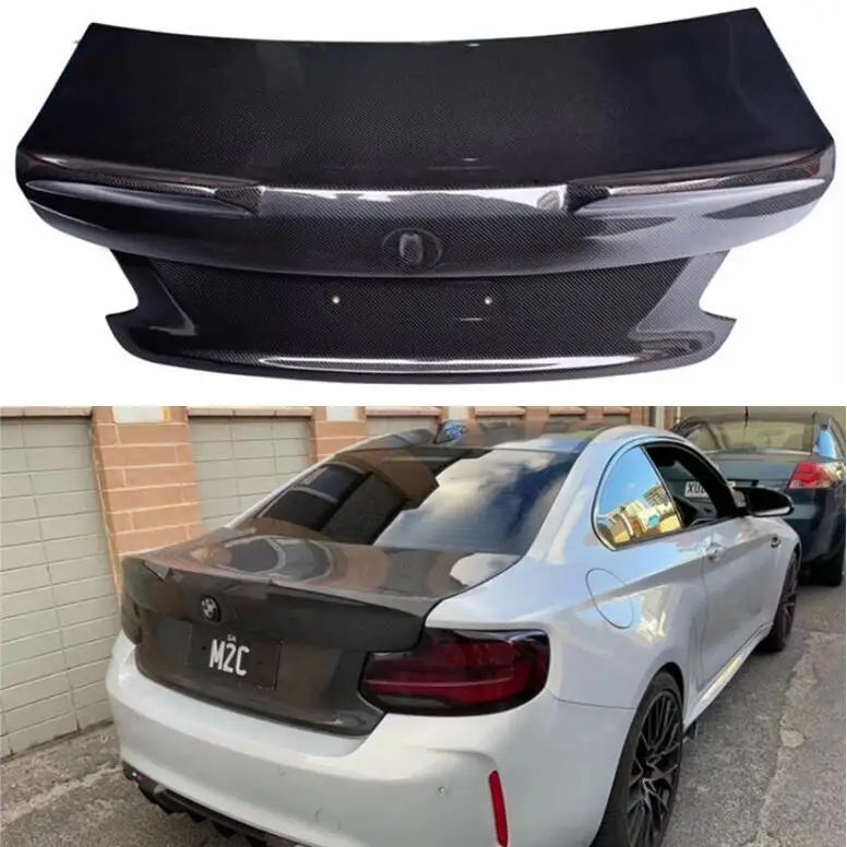 

Forged Carbon Fiber For BMW F22 F87 M2 M2C Coupe 2014-2022 Rear Bumper Trunk Lid Tail Gate Cover
