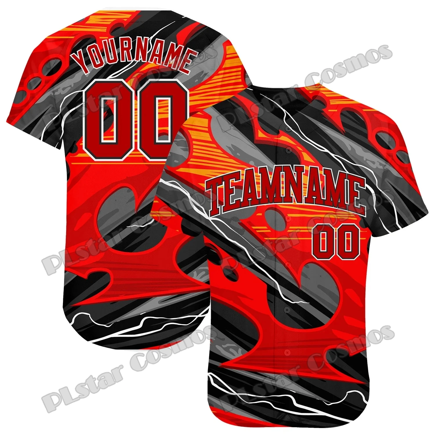 Graffiti-Muster weiß-neongrün benutzer definierten Namen 3d gedruckt Mode Männer Baseball-Trikot lässig Hip-Hop-Baseball-Shirt bqw04 – Detail 8