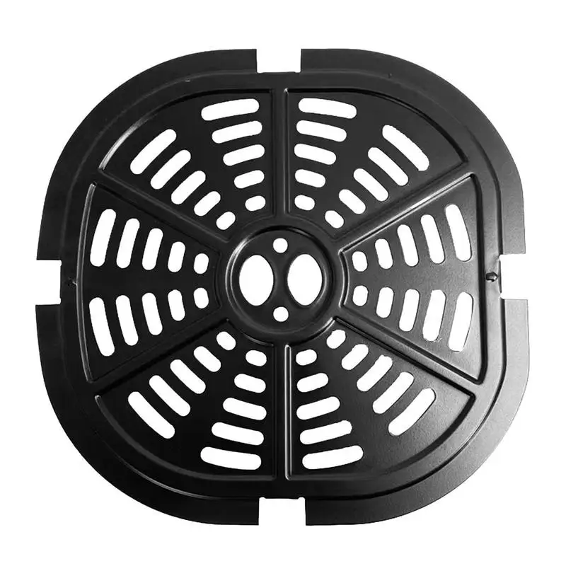 

Air Fry Basket Reusable Airfryer Oven Baking Tray Carbon Steel Crisping Tray Nonstick Coating Pizza Fried Chicken Silica Gel Pan