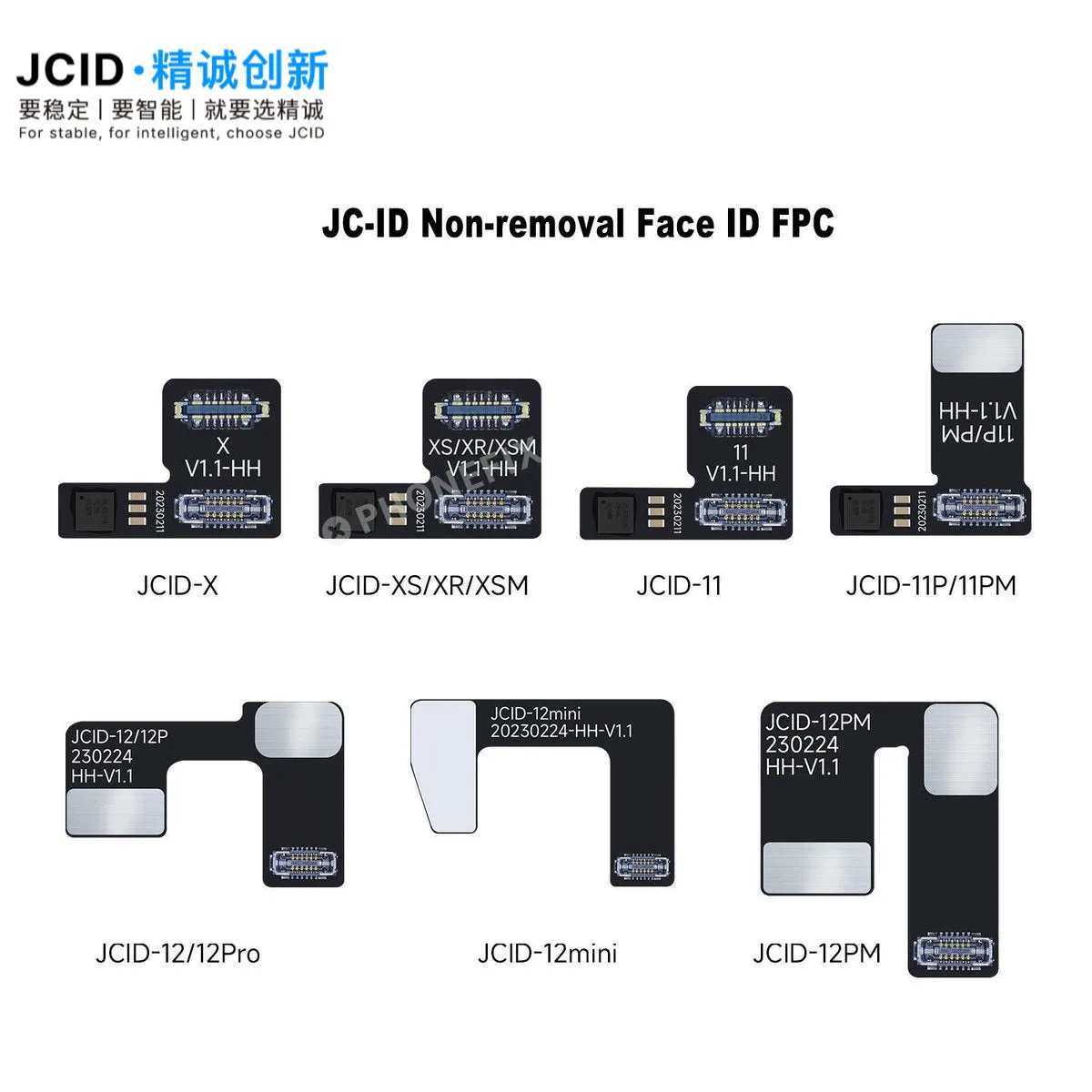 JC Face ID Flex Cable New Non-removal JCID Tag on Dot Matrix Flex