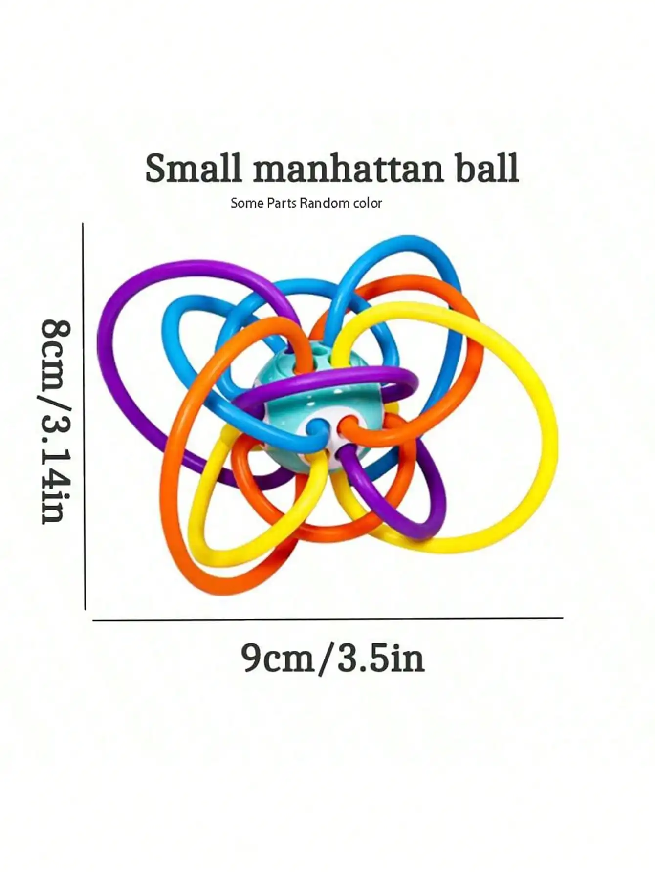 Sensory Teether Silicone Manhattan Ball baby toys Newborn Baby Toys Children's Kids Gift Development Games 0 -12 Months