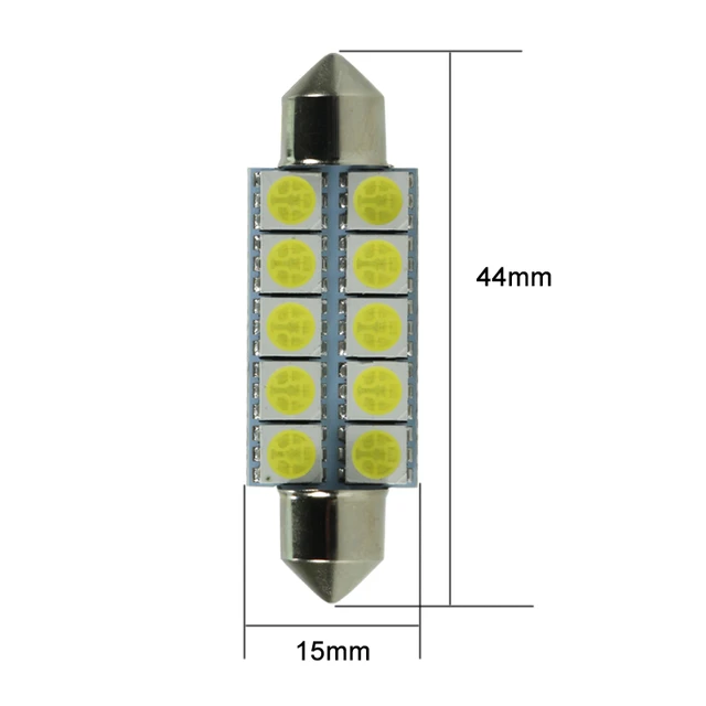 Led Car Festoon Light 44mm C5W C10W Canbus 12V 24v Super 2W Auto Interior  Reading Dome Bulb Truck License Plate Lamp 12 24 Volts - AliExpress