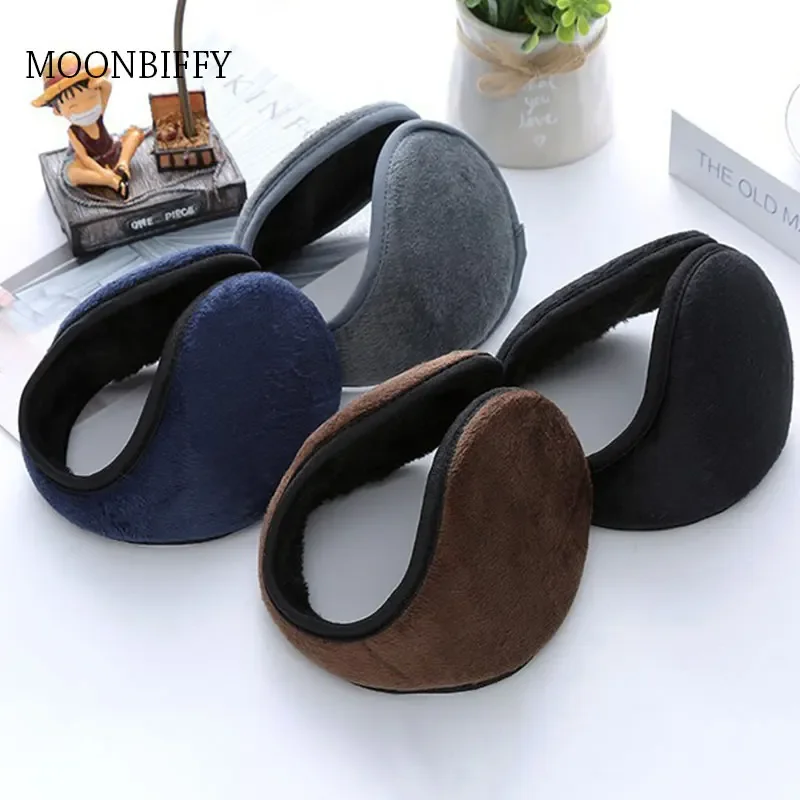 

Модные зимние защитные наушники унисекс для мужчин и женщин, однотонные практичные теплые плюшевые наушники, оптовая продажа