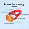 PHMAX Ski Goggles UV400 Anti-fog Eyewear Magnetic Lens Women Men Outdoor Sports Mountain Snowboard Big Snow Goggles With Mask 5