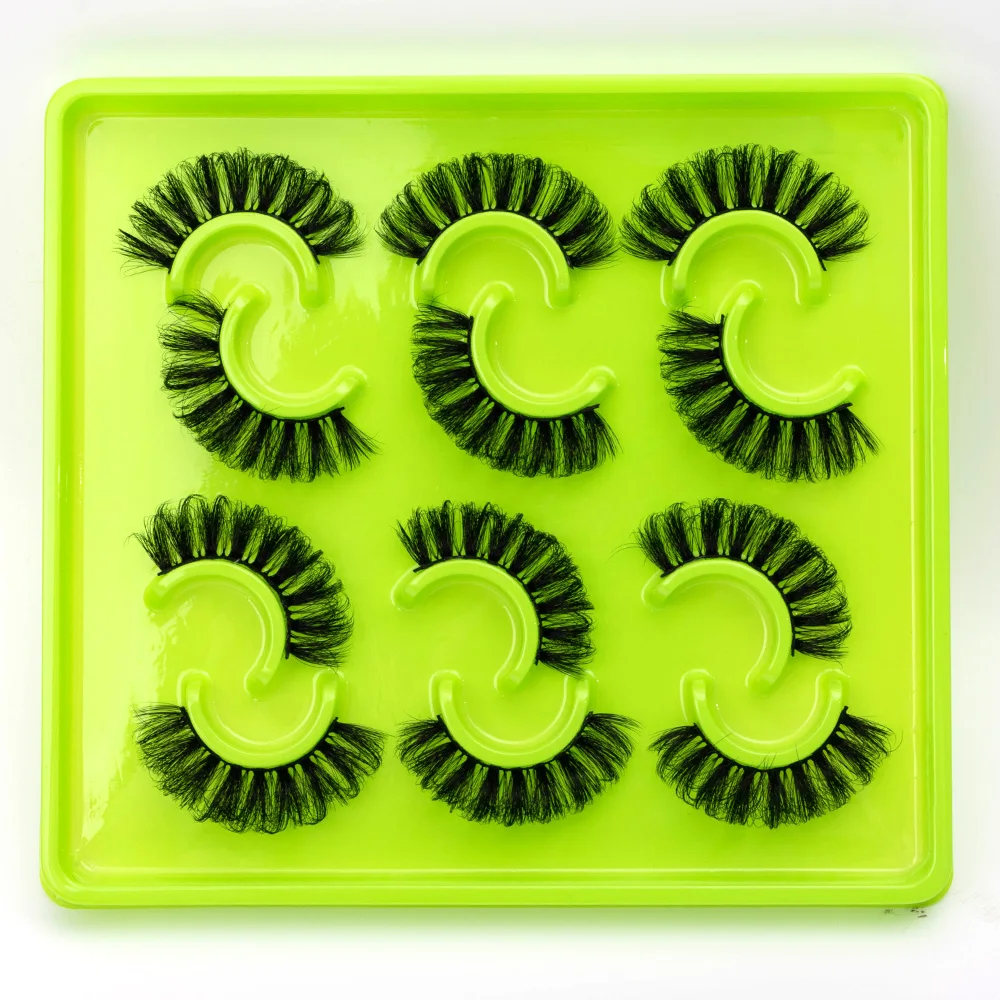 NEUE 6 Paar 8D-Nerzwimpern, 100 % tierversuchsfreie Wimpern, wiederverwendbare Wimpern, natürliche Wispy-Falsche Wimpern, Make-up-Streifen, flauschige Katzenwimpern – Detail 32