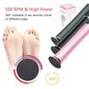 Electric Rechargeable Pedicure Tools Foot Care File Leg Heels Remove Dead Skin Callus Remover Feet Clean Care Machine Sandpaper 3