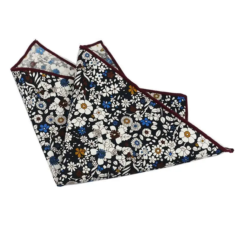 Pocket Square Cotton Cashew Leopard Print Handkerchief Scarf Suit Dress Chest Hanky Business Suit Accessories pocket square mini handkerchief