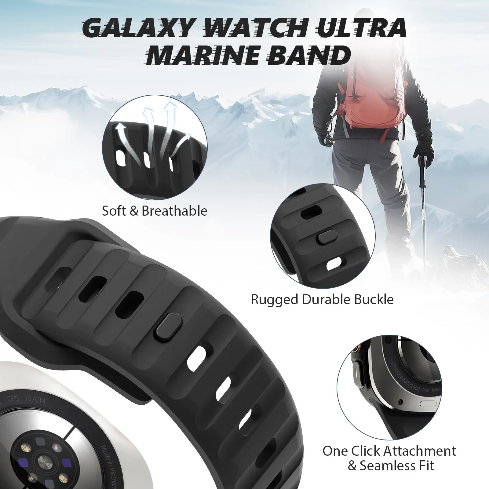 Enhanced Sports Silicone Bracelet