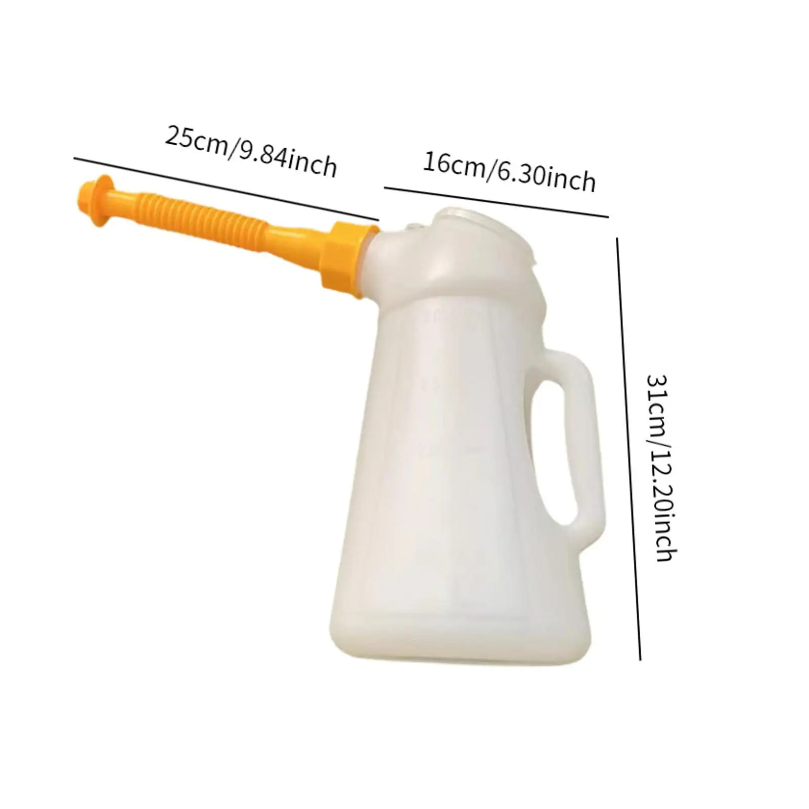 Oil Can with Spout Oil Jug Garage with Dust Cap Equipment Professional Dispenser