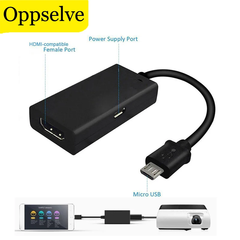 Micro USB MHL To HDMI-compatible Cable HD 1080P For Android