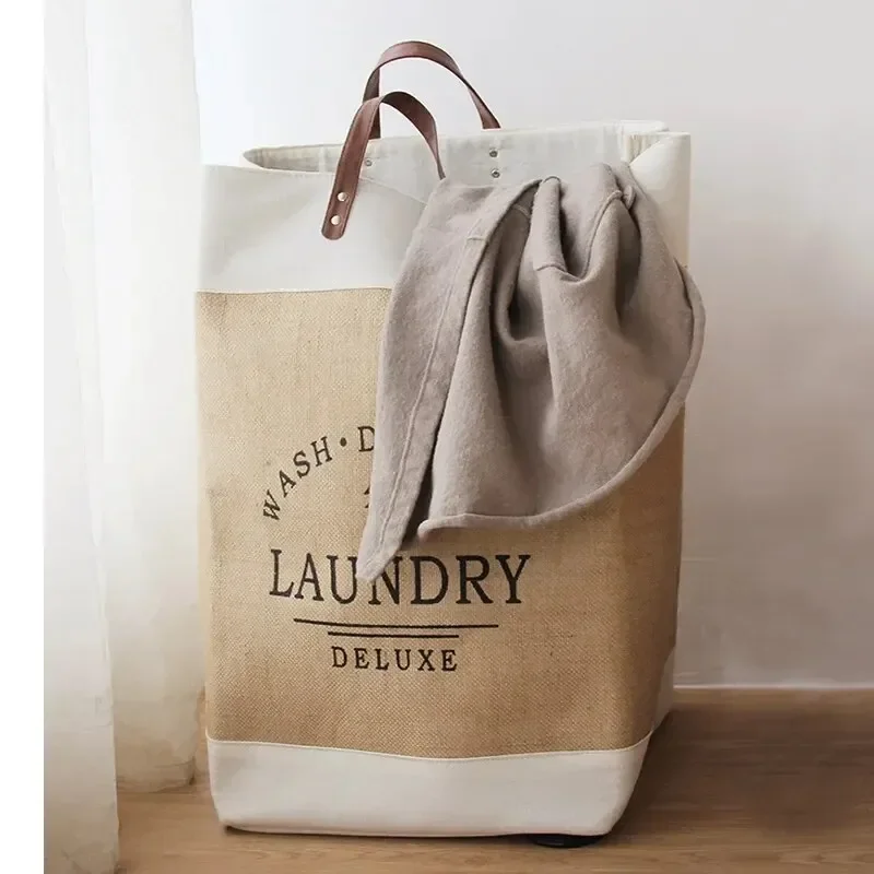 Large Capacity Laundry Basket Dirty Clothes Basket Fabric Laundry Folding Storage Household Storage Box 1Pc laundry basket portable hamper