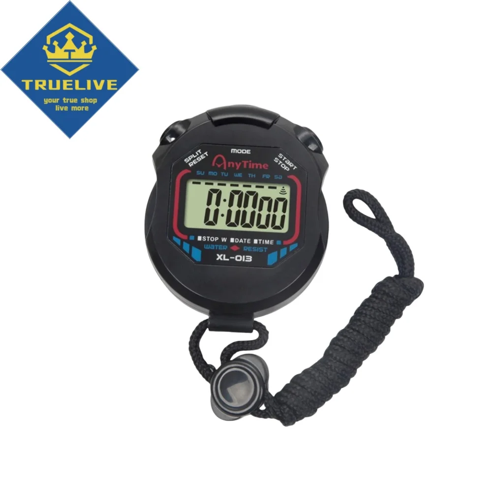 5/3/1 יחידות מונה סטופר ספורט נייד עמיד למים עם תצוגה דיגיטלית LCD כרונומטר ספירה טיימר כושר
