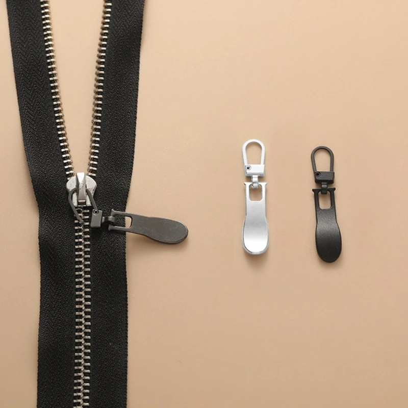 Zipper Pull Replacement Metal Zipper Handle Mend Fixer Zipper Tab Repair for Shoes Luggage Suitcases Bag Jacket (8 Pcs)