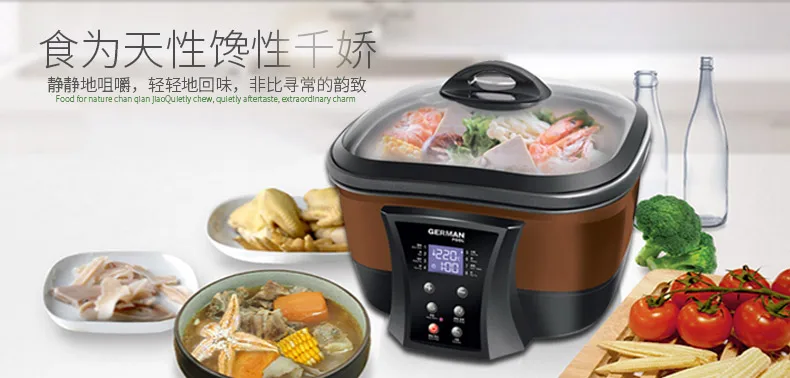 German Treasure Eight In One Fryer Dfc-515 Automatic Multifunctional Cooker Hot Pot Wok Fried 5l
