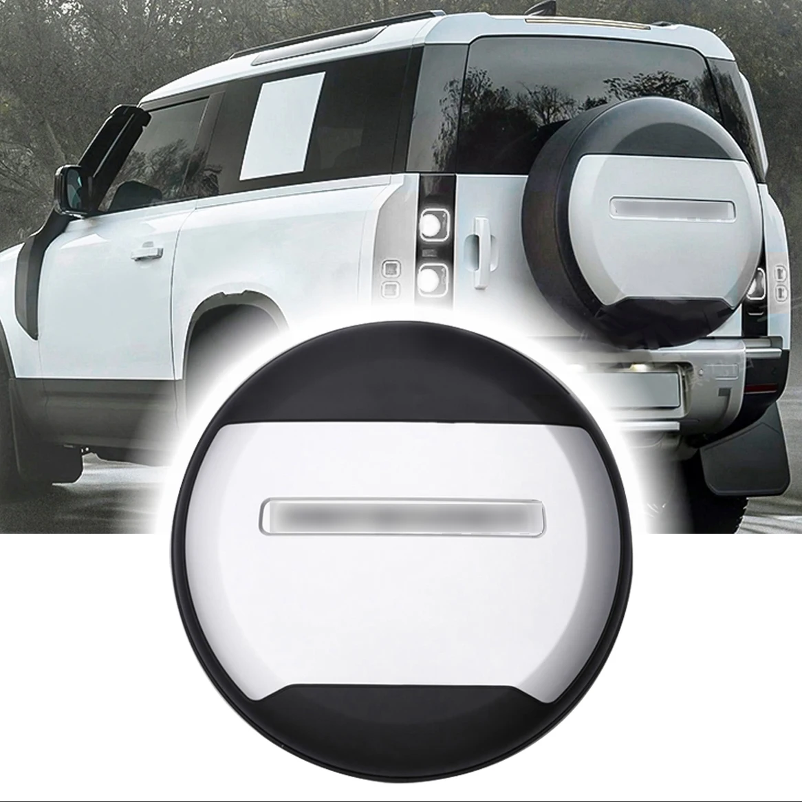 

Запасная крышка для шин Fuji White Series подходит для Land Rover Defender 110 90 130 2020-2024 ABS запасная Защитная крышка для шин