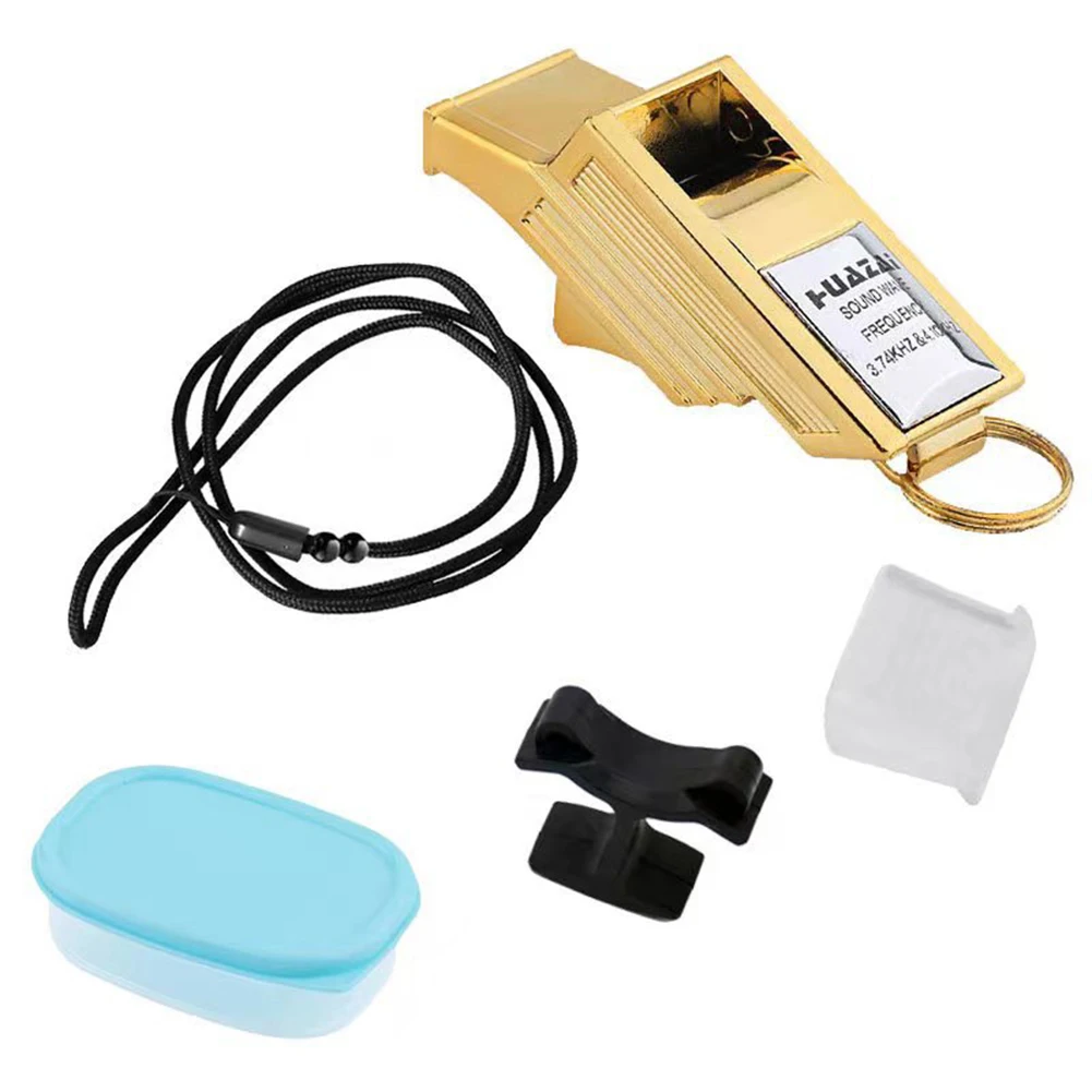Professional Soccer Referee Whistles Gold/Silver Big Sound football Whistles Seedless Plastic Basketball soccer whistle sport whistle sports whistle