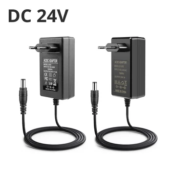 DC 24V 2/3A แหล่งจ่ายไฟพร้อมปลั๊ก EU US หม้อแปลงไฟฟ้าอะแดปเตอร์สวิตช์ไฟอะแดปเตอร์แปลงไฟสำหรับแถบ LED 1