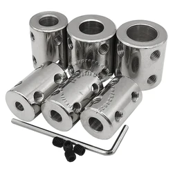 1pcs 3.17mm/4mm/5mm/6mm/8mm/10mm/12mm Rigid Shaft Coupling Coupler Motor Connector Sleeve #45 Steel